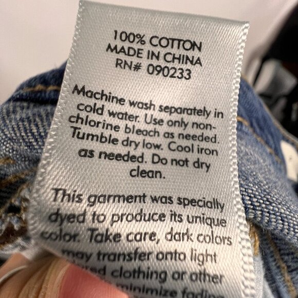 PacSun Womens Mom Jeans Size 25 Cropped High Rise Distressed Ripped Grunge Y2K - Picture 12 of 12